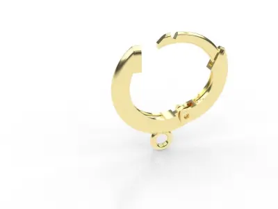 Earring pear vivara inspiration 3D print model