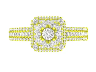 A7169 Luxury Hongkong Diamond Vintage Bangle Bracelets For Women 3D print model