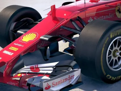 F1 Ferrari 2017 SF70H 3D model