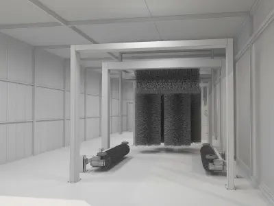Tunnel Car Wash 3D model