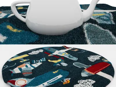 Rugs No 299 Low-poly 3D model