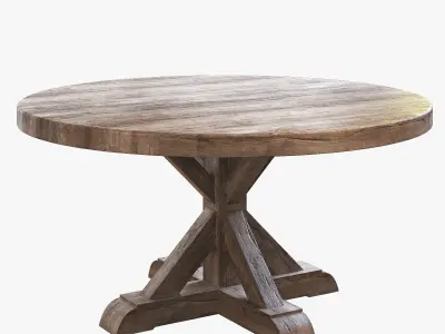 Flamant dinning set 001 3D model