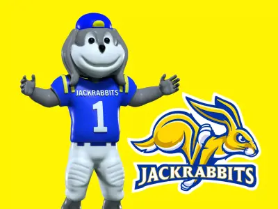 NCAA - South Dakota State Jackrabbits mascot - 3d print 3D print model