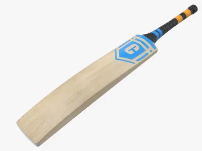 Cricket Bat Low-poly 3D model