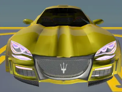 Maserati Molto Grande concept car design 3D model
