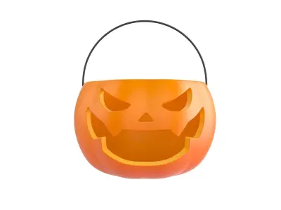 Pumpkin Bucket 3D model