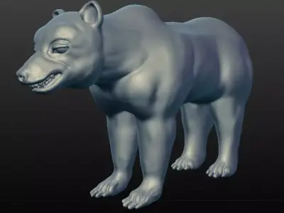 grizzly bear 3D model