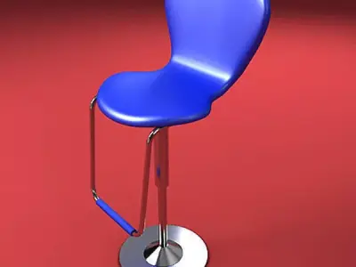 Blue Chair Free 3D model