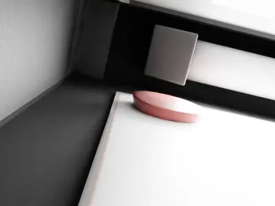 Outdoor Poster Showcase with Light - Low-Poly Version Low-poly 3D model