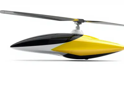 Futuristic Flying Car Taxi Concept Model Low-poly 3D model