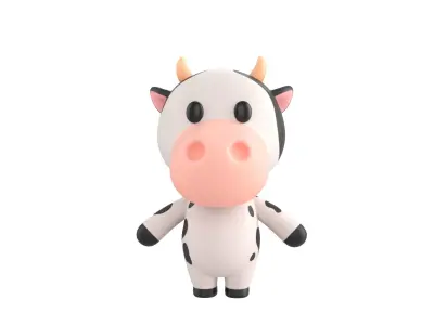 Character132 Rigged Cow 3D model