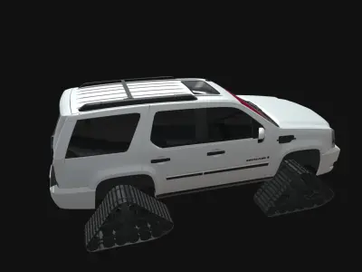 cadillac escalade car 3d model Low-poly 3D model