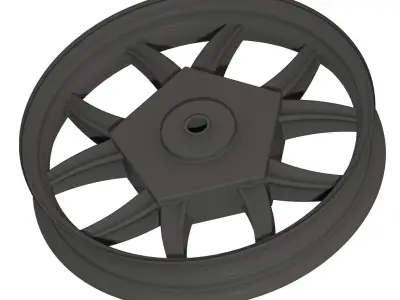 Carbon Fiber Wheel Rim 3D print model