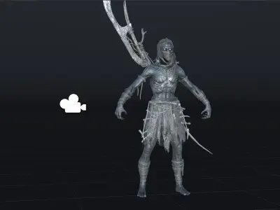 Ghoul Low-poly 3D model