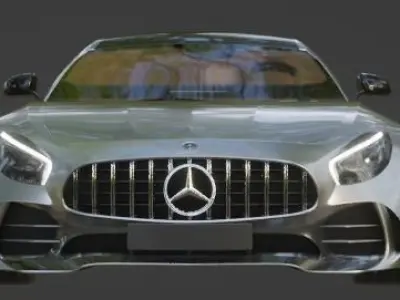 MercedesCar Low-poly 3D model