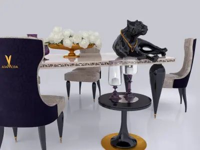 Table and Chair Jaguar AltaModa 3D model