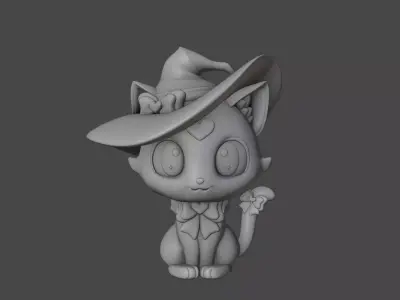 Halloween cat 83 3D print model