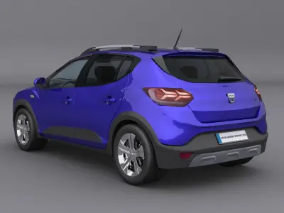 Dacia Sandero Stepway 2020 Low-poly 3D model