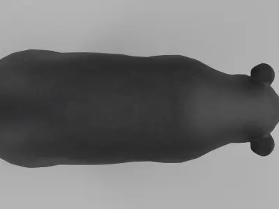 wild bear Low-poly 3D model