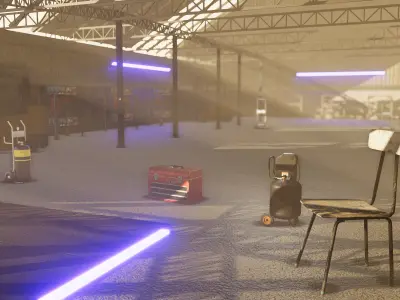 AAA Racing Garage Asset Pack 3D model