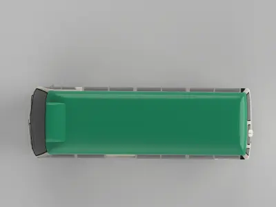 Toyota Coaster Hong Kong 3D Model Low-poly 3D model