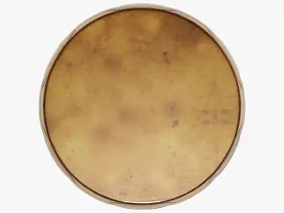 Rouge decor tortoise gold stool 3D model