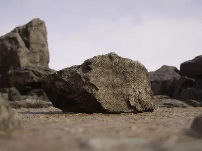 Lake Stone 3D scan 3D model