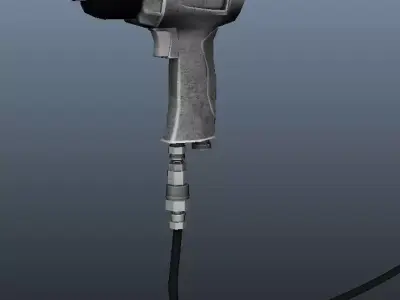 Air Pressure Gun Low-poly 3D model