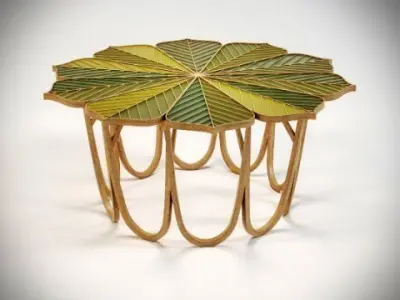 Coffee Table Flower 3D model
