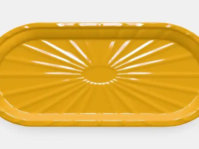 KOPPARBJORK Decoration dish Low-poly 3D model