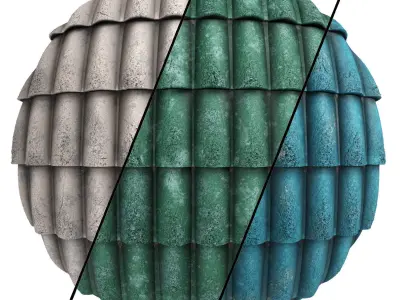 Cement Roofing Pack 2 Texture