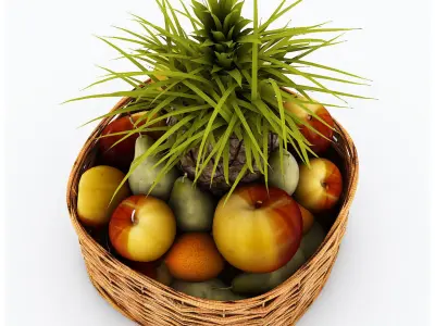fruit basket 3D model