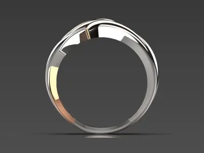 gold ring girl gr0038 3D print model