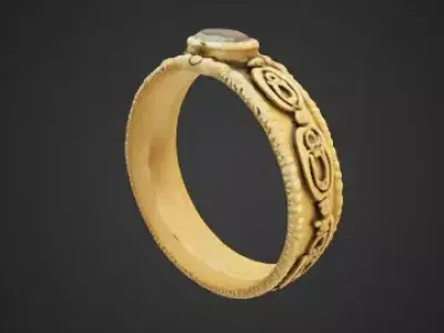 Golden ring 3D print model