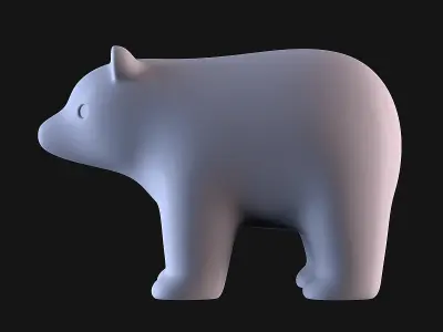 Bear Decoration 3D print model