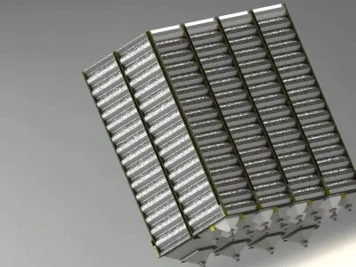 Square Silo 3D model