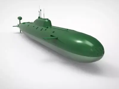 Akula-class submarine 3D model