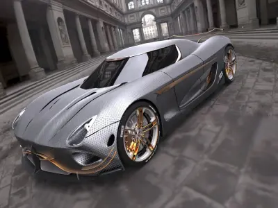 agera Low-poly 3D model