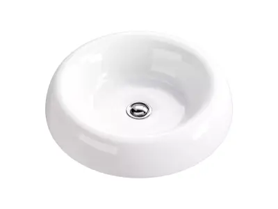 Bathroom Vessel Sink White Porcelain Tranquility 3D model