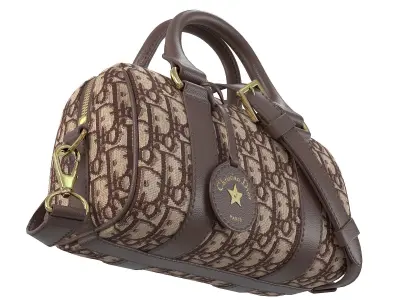 Dior Groove mini Bag Red Low-poly 3D model