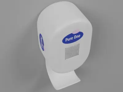 Hand Sanitizer Dispenser Low-poly 3D model