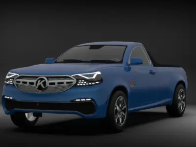 Generic Pickup Truck 3D model