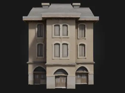 Maison de Ville  Elegant Urban Townhouse Model 3D model