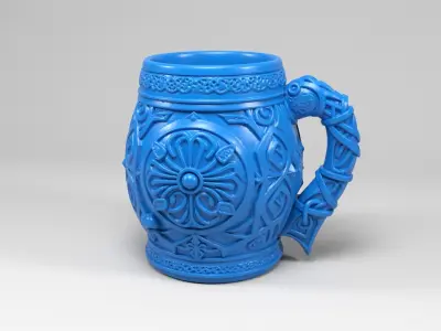 Celtic Viking Mug 2 3D print model