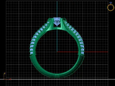 Women Ring 3DM Womens Ring 3d models 3D print model 3D print model 64
