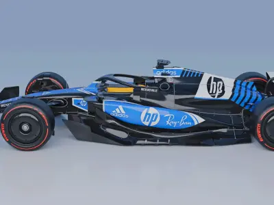 2025 F1 car concept     HP formula one team 3D model