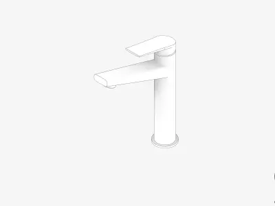 Vessel Mixer - Luxury - Argile Low-poly 3D model