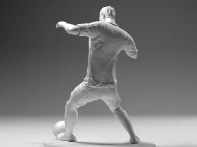 Footballer 02 Sledge Strike 01 Stl 3D print model