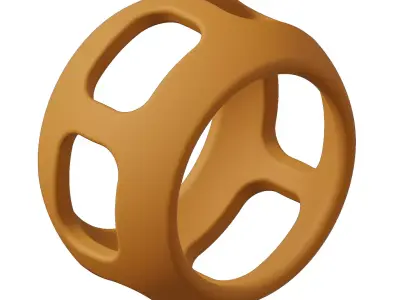 Plastic Automotive CV Joint Cage Toy 3D model