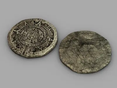 Maya Calendar Low-poly 3D model